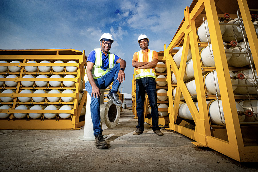 (L to R) Mainak Chakraborty, Co-founders and  CEO, and Sreekrishna Sankar COO, of GPS Renewables
Image:  Vikas Babu for Forbes India