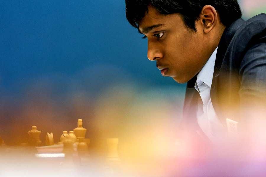A teen Super GM who's just getting started, Rameshbabu Praggnanandhaa, dreams of becoming world champion. Image: Dean Mouhtaropoulos/Getty Images
