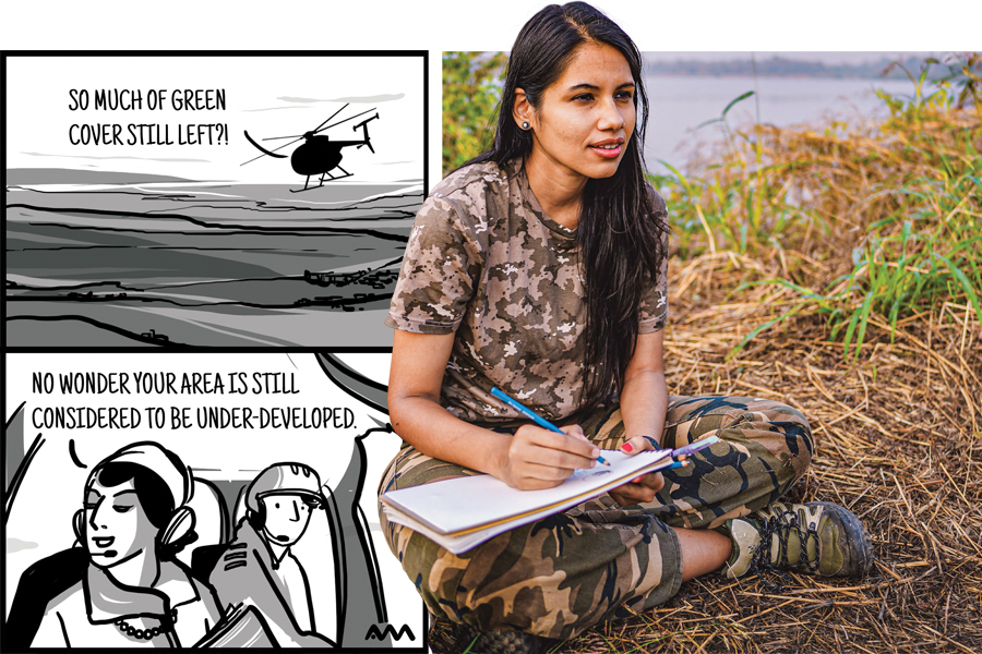 Rohan Chakravarty’s comic strip became one of the online faces of the protest against the draft Environment Impact Assessment notification. Image : Vikas Chandra Pureti for Forbes India 