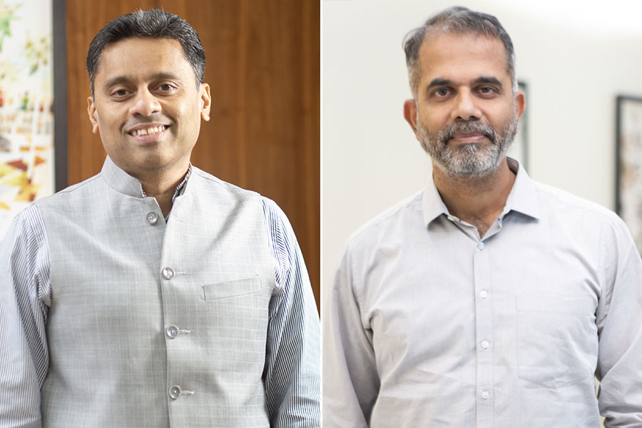 Rajeev Radhakrishnan(left), CIO Debt, SBI Funds Management Pvt Ltd. and R. Srinivasan, CIO Equity , SBI Funds Management Image: Nayan Shah for Forbes India 