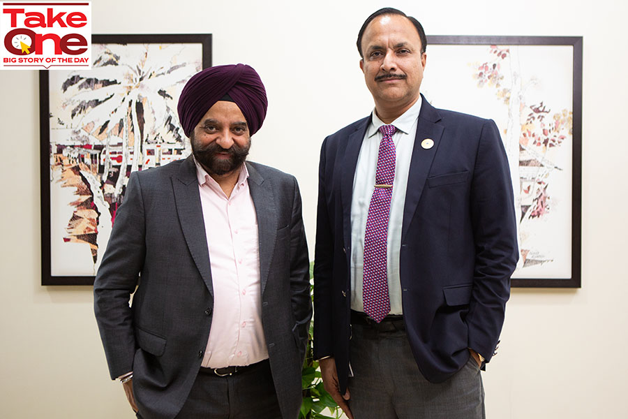 Shamsher Singh (Right), MD and CEO with DP Singh, Deputy MD, SBI Funds Management Image: Nayan Shah for Forbes India