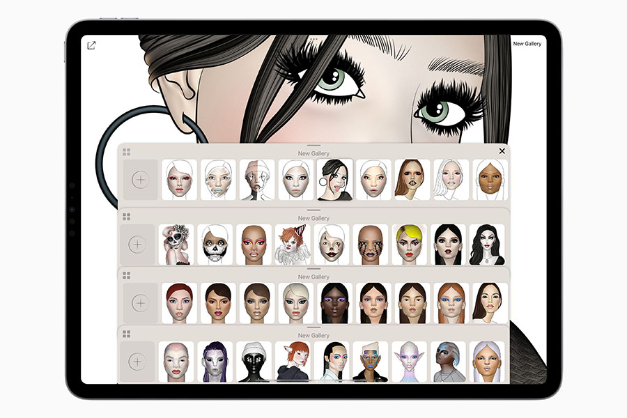 
Prêt-à-Makeup is like a digital sketchpad for creating extremely realistic makeup looks.
Image: Courtesy of Apple