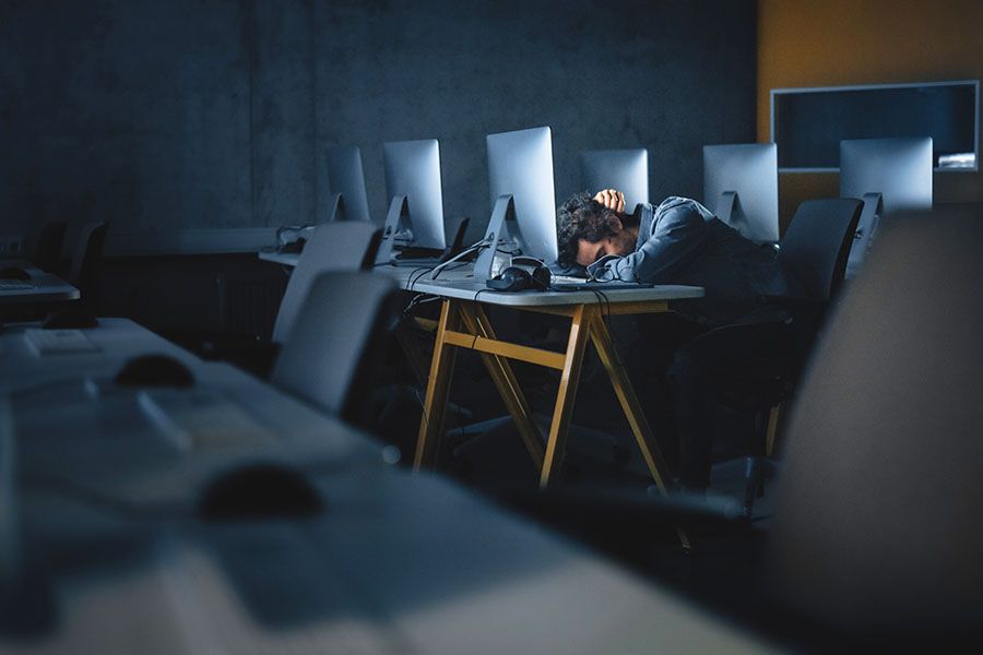 Working after-hours repeatedly has consequences. Working after-hours repeatedly has consequences.
Image: Shutterstock