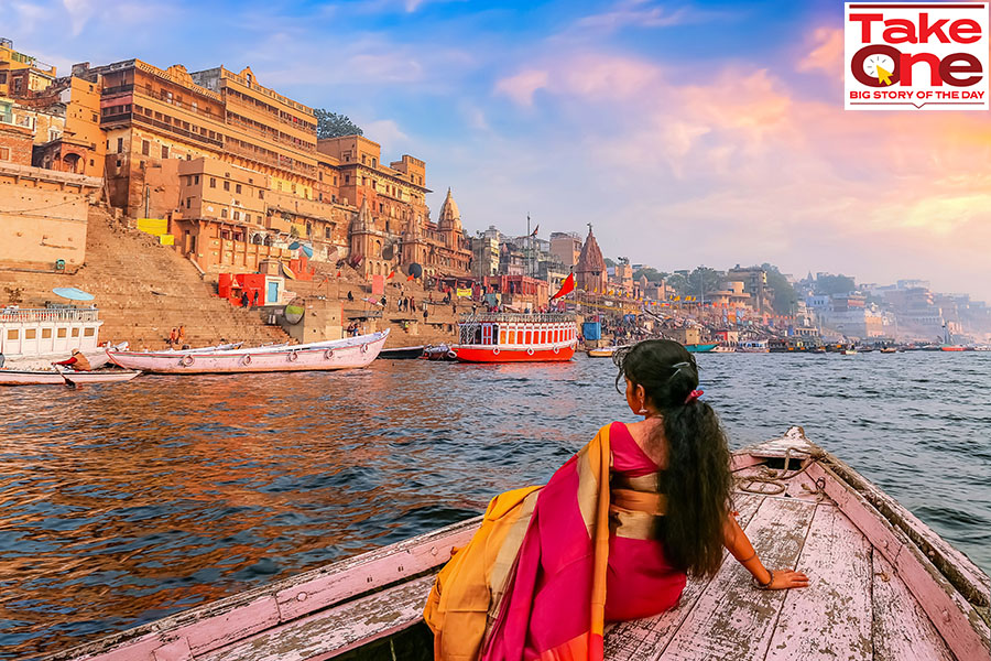 Spiritual tourism rapidly gained momentum in India with religious destinations seeing record visitations in 2023. Image: Shutterstock 