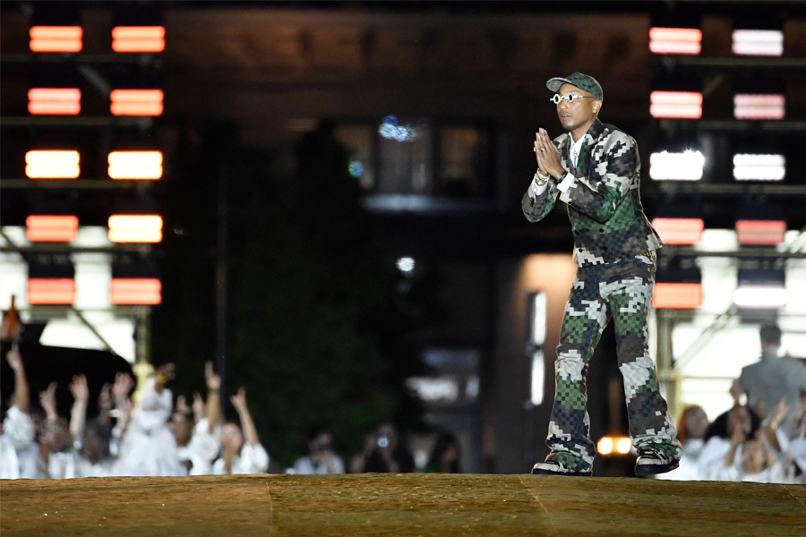 Louis Vuitton's spring-summer 2024 men's show, with Pharrell Williams at the helm, was one of the fashion highlights of 2023. Image: Julien De Rosa/AFP