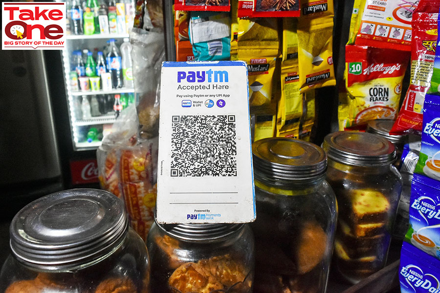 Paytm’s core payments services business, which comprises consumers who use its app and merchants’ device subscriptions, rose 43 percent to Rs 1,599 crore, accounting for 78 percent of the total revenue
Image: Debarchan Chatterjee/NurPhoto via Getty Images