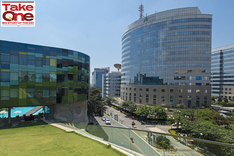 Part of the International Tech Park in White Fields, one of the IT centers in Bangaluru.
Image: Frank Bienewald/LightRocket via Getty Images 