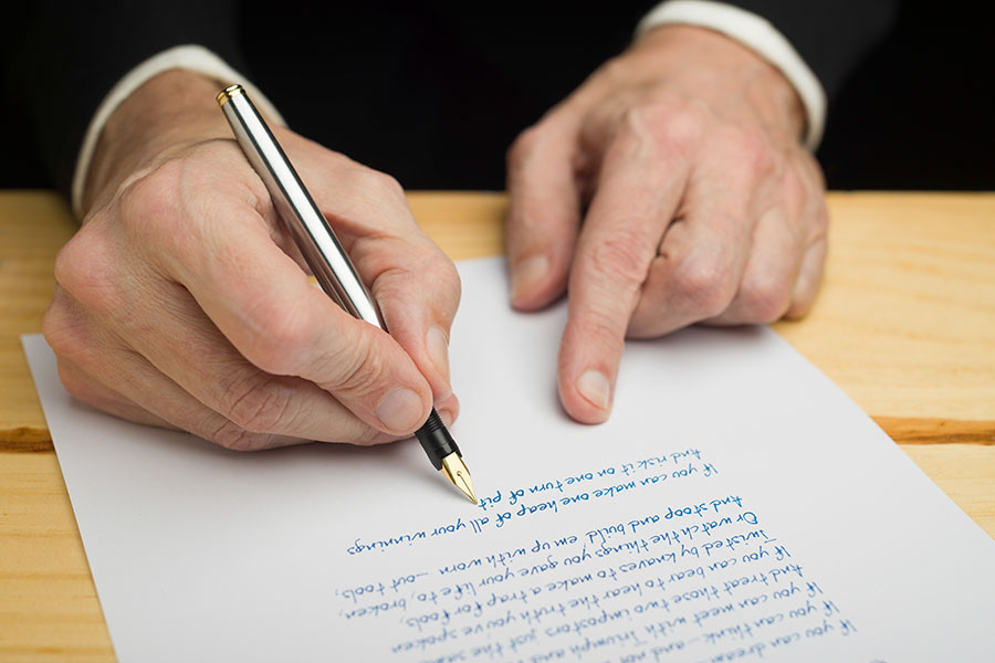 Although it has been proven that typing is far faster than handwriting, many fans of pen and paper are keeping the medium alive. Image: Shutterstock
