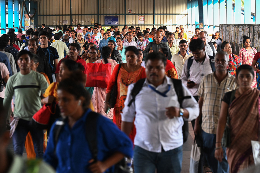 In India, a third of the population say they are more stressed post pandemic. Image: Indranil Mukherjee / AFP 