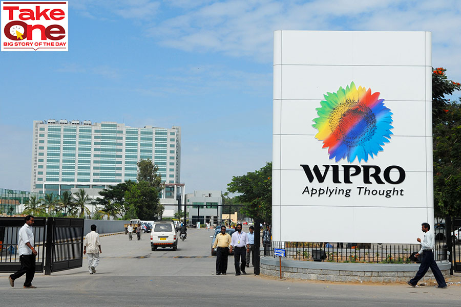Wipro making the biggest hiring course correction amongst India’s top IT services companies due to the current adverse global macroeconomic conditions.
Image: Hemant Mishra/Mint via Getty Images