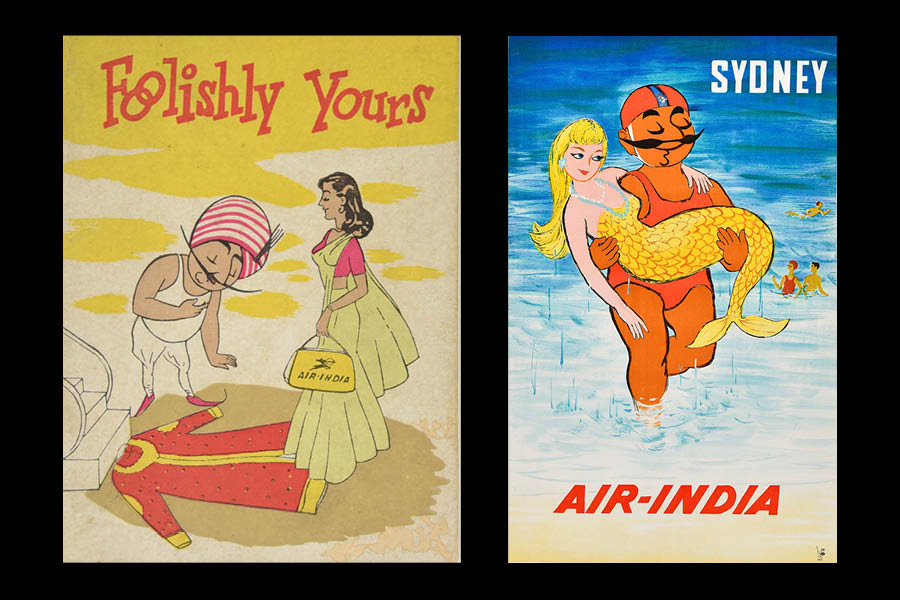 The ever-chivalrous Maharaja lays down his jacket to welcome a pretty passenger. And rescues a mermaid from the sea at Sydney.