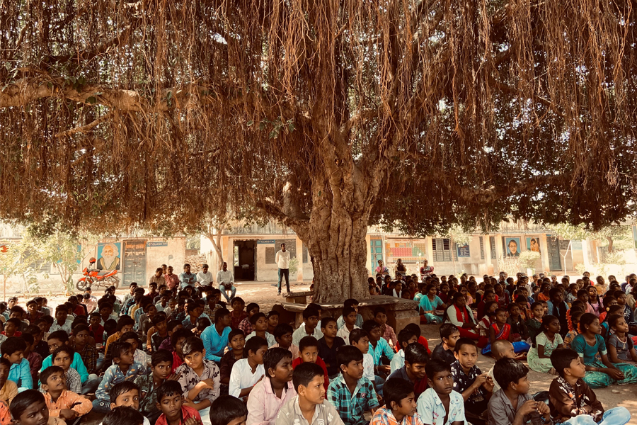 Zilla Parishad High School in Gundemadakala, Nellore District, Andhra Pradesh where Schoolnet has provided KYAN, teacher training, multimedia content and change management services since 2016