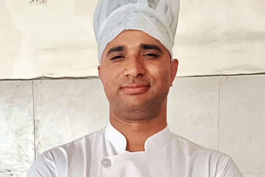 Rahul Bisht, chef at Jhansi-based Ayurveda wellness retreat, Shatam Jeeva

