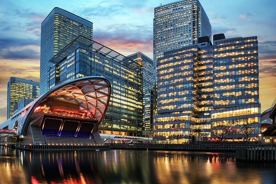 The London campus will open in The Canary Wharf business district (pictured here).

Image: Shutterstock 