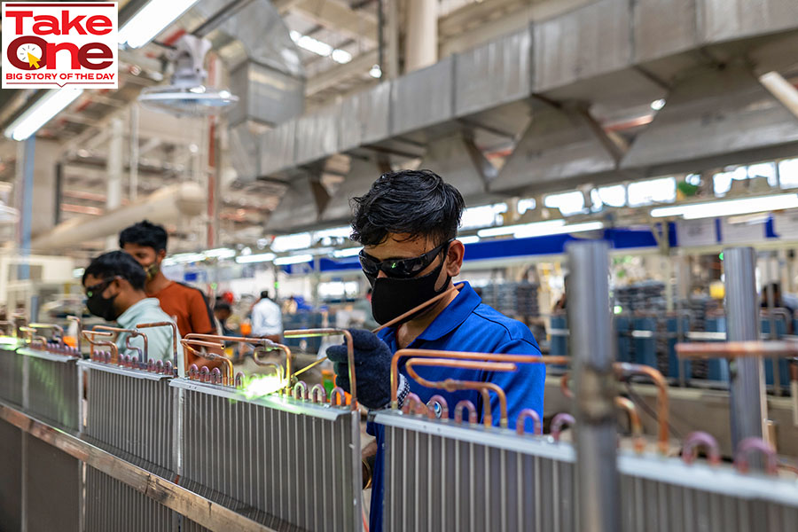 The companies are also possibly waiting for further clarity in the economic policies and business environment before loosening their purse strings as the country is likely to go to polls in May 2024. Image: Anindito Mukherjee/Bloomberg via Getty Images