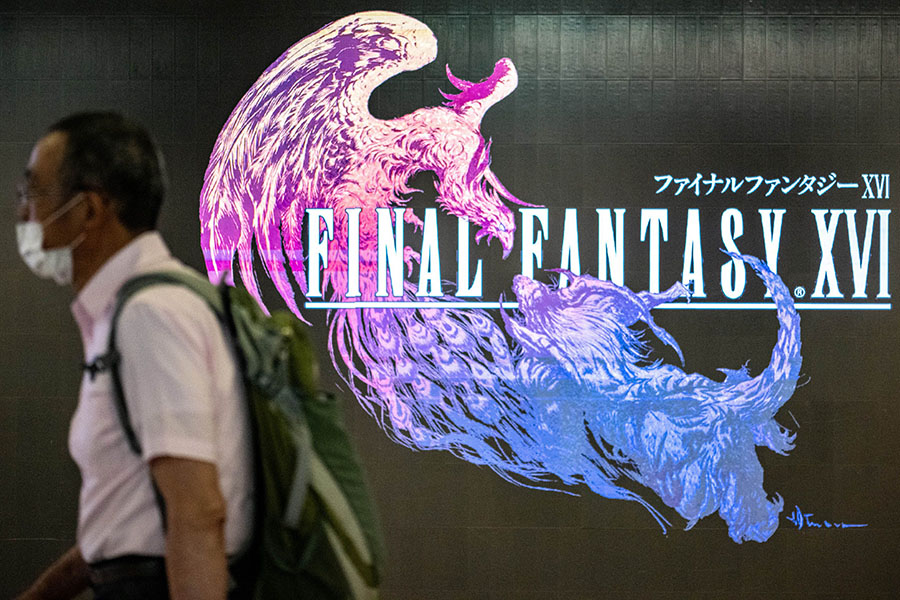 Before the release on Thursday, keen fans were able to play a demo of the first part of Final Fantasy XVI. Image: Philip Fong / AFP 