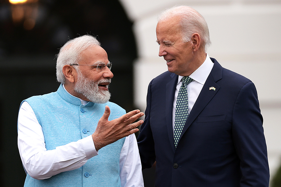 The Modi-Biden talks got busier, with a range of deals and alliances being announced. Image: Win McNamee/Getty Images  