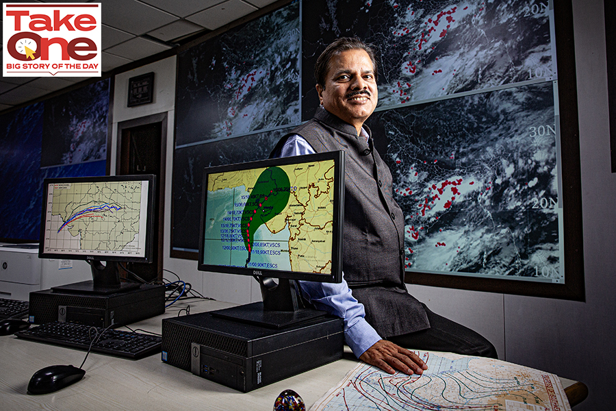 Mrutyunjay Mohapatra, director general of Meteorology, India, and India Meteorological Department (IMD); Image: Madhu Kapparath
