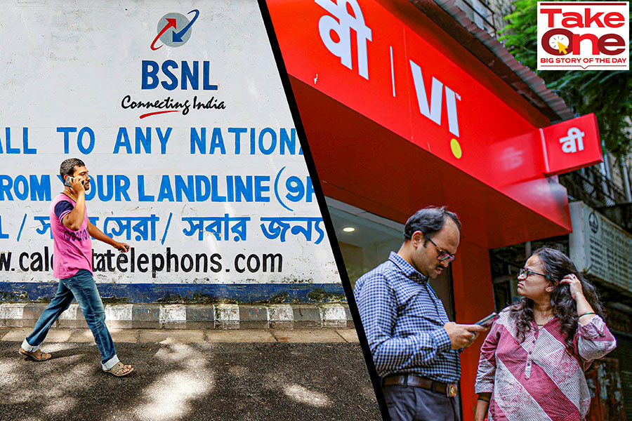 Loss making and debt burdened telecoms BSNL and VI need more than government assistance to revive their fortunes. Image: AFP; Getty Images