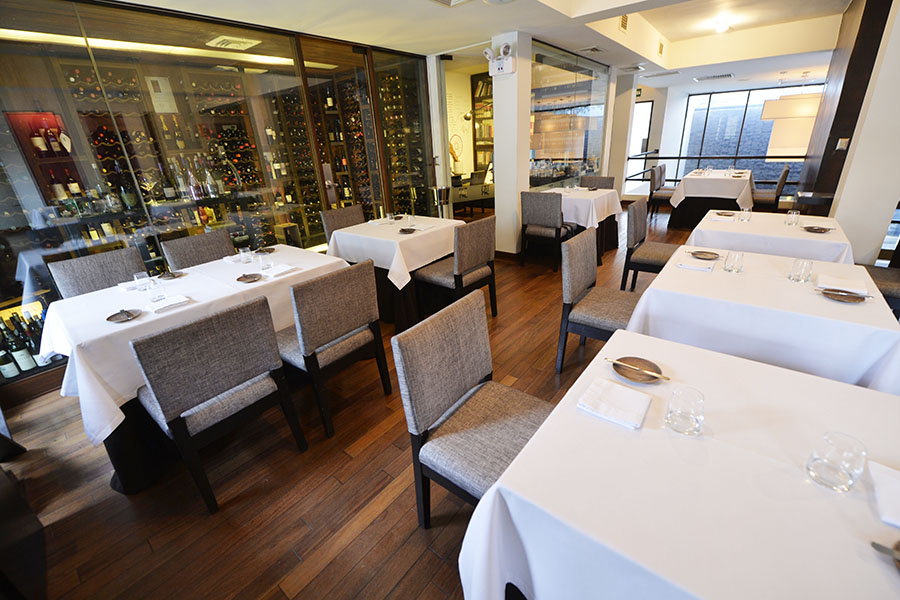 View of the second floor dining area next to the wine cellar of the Central Restaurant in the trendy district of Miraflores in Lima, Peru.  Image credit: CRIS BOURONCLE / AFP)​