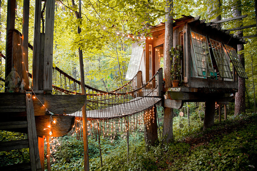 Secluded Intown treehouse, Atlanta, Georgia, US . Image credit: Airbnb