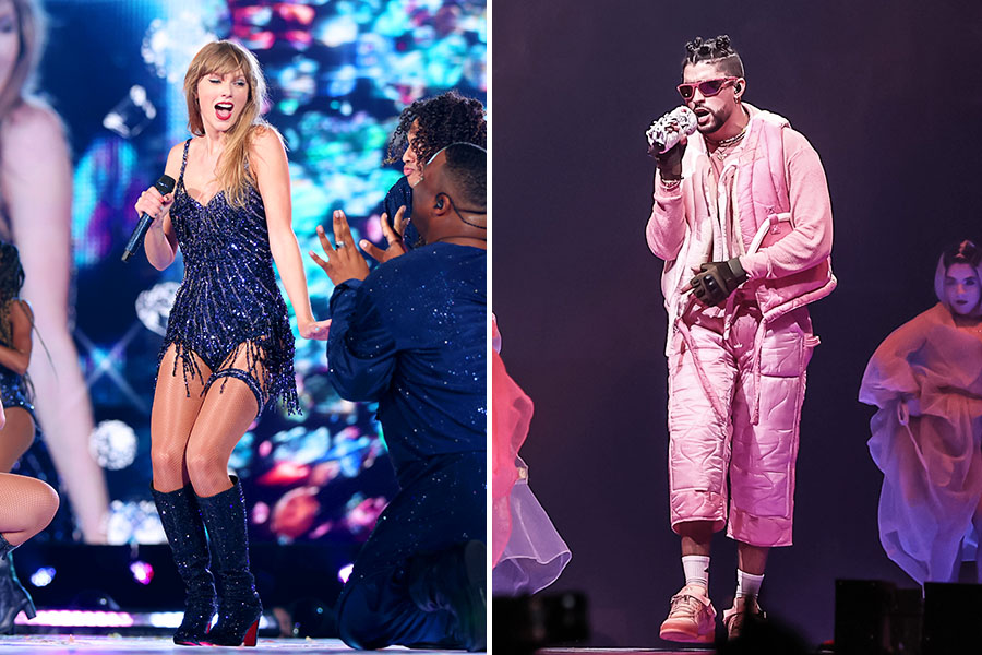 Taylor Swift and Bad Bunny Image: Getty Images