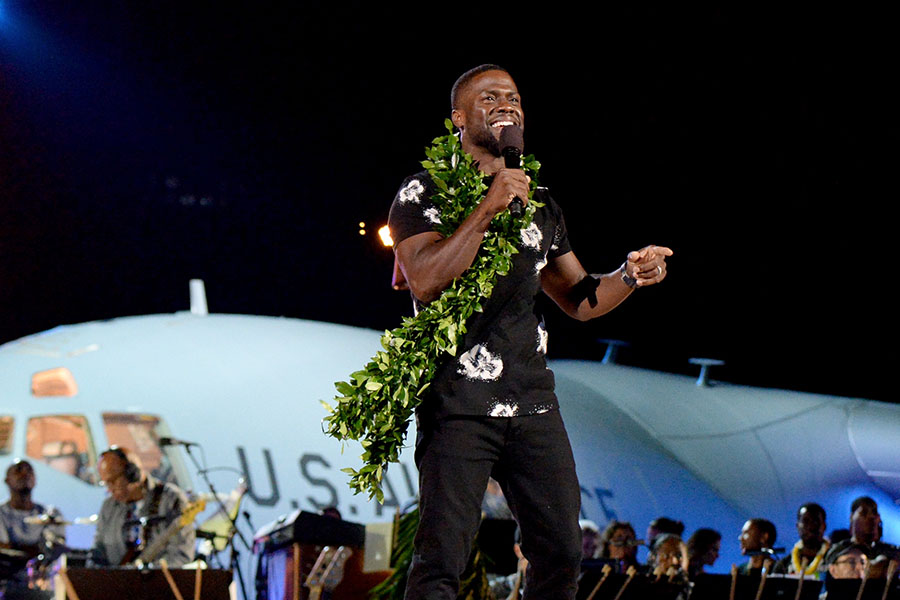 In this file photo, you can see actor Kevin Hart speak onstage during 