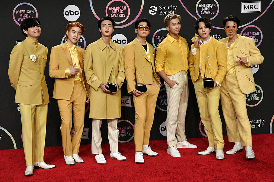 BTS at the American Music Awards, Press Room, Microsoft Theater, Los Angeles, USA, November 2021 Image: Rob Latour/Shutterstock©