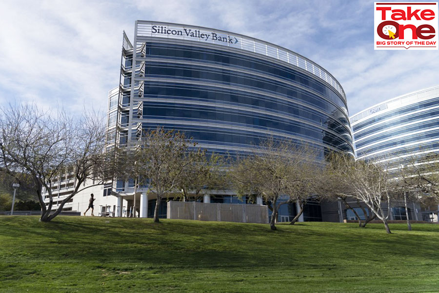 Silicon Valley Bank (SVB) was closed by California bank regulators, making it the second largest bank failure since Washington Mutual in 2008.
Image: Rebecca Noble / AFP  