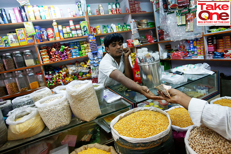 According to retail intelligence platform, Bizom, rural consumer goods sales rose by 16.8 percent in the quarter ended March 31 (Q4), marking an 8.9 percent growth for the full financial year (FY23). Image: Vivek Prakash / Reuters 