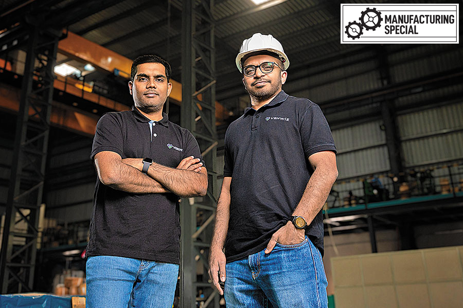 Co-founders Sandesh Paturi (left), who is chief business officer, and Rajesh Reddy, CEO of Venwiz Technologies. 
