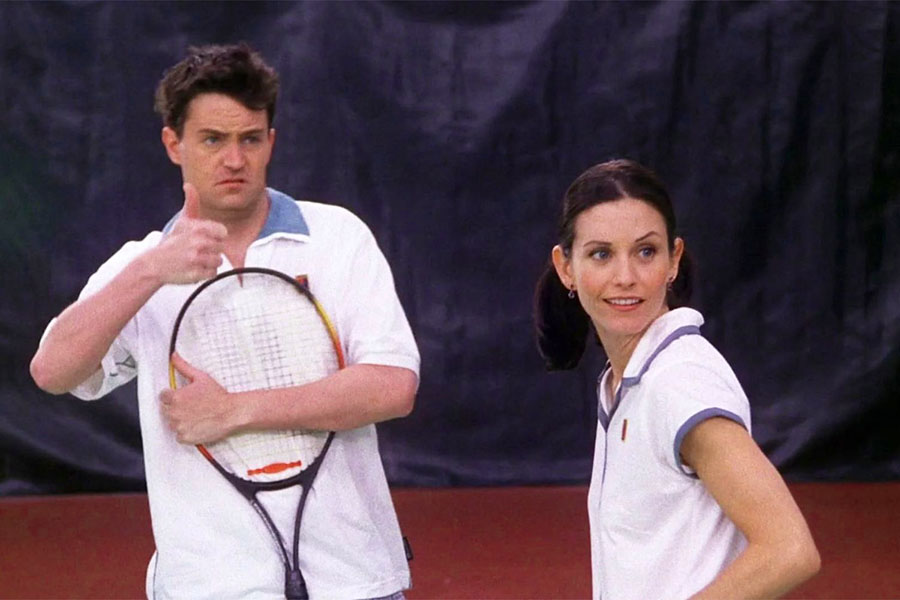 Matthew Perry and Courteney Cox played the Chandler Bing/Monica Geller couple in the 
