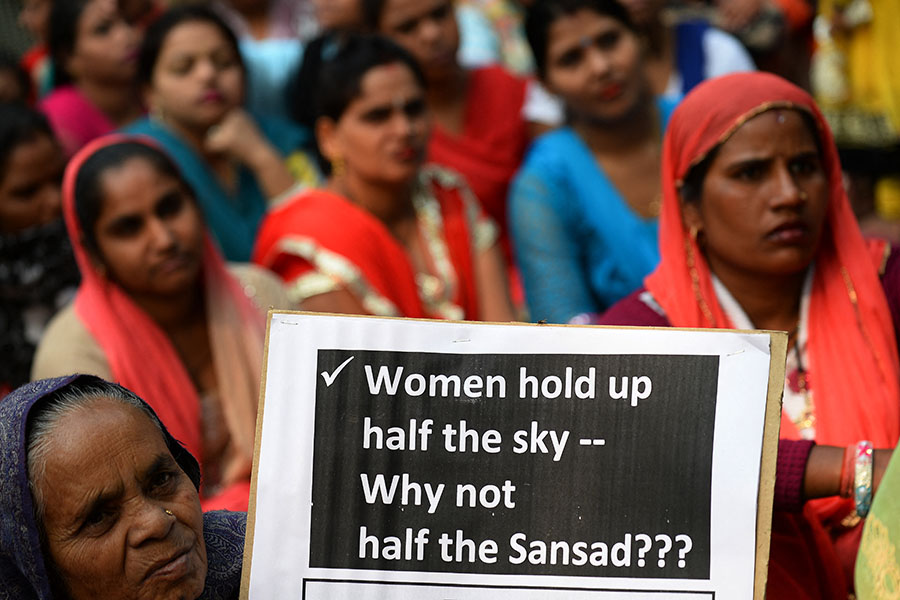 India is a signatory to the Convention on the Elimination of All Forms of Discrimination against Women (CEDAW), which requires the Government to adopt measures for the elimination of all forms of discrimination against women.
Image: Sajjad Hussain / AFP