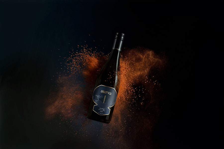 Chandon Aurva is a 100 percent shiraz still red wine, heavy on the red fruit flavours, including plum, cherries and raspberries, with the aroma of jasmine, violet and dry red roses.