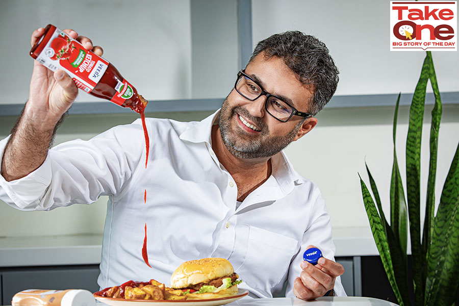 Viraj Bahl, founder and MD, Veeba Food Services, condiments and sauce maker. Image: Madhu Kapparath