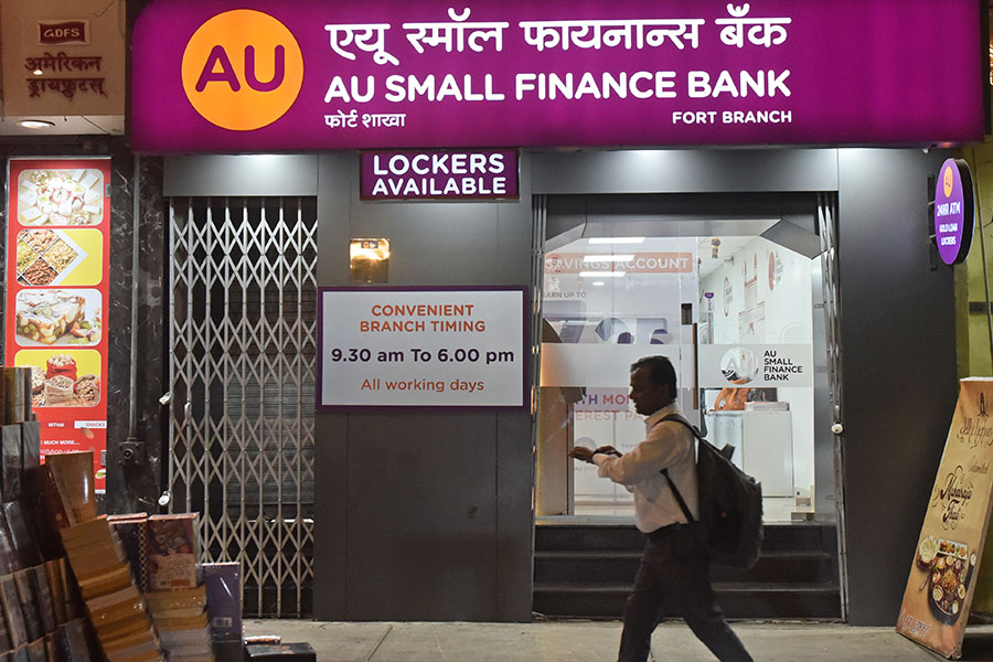 AU Small Finance Bank is in initial talks to acquire Fincare SFB. Image: Indranil Aditya/NurPhoto via Getty Images