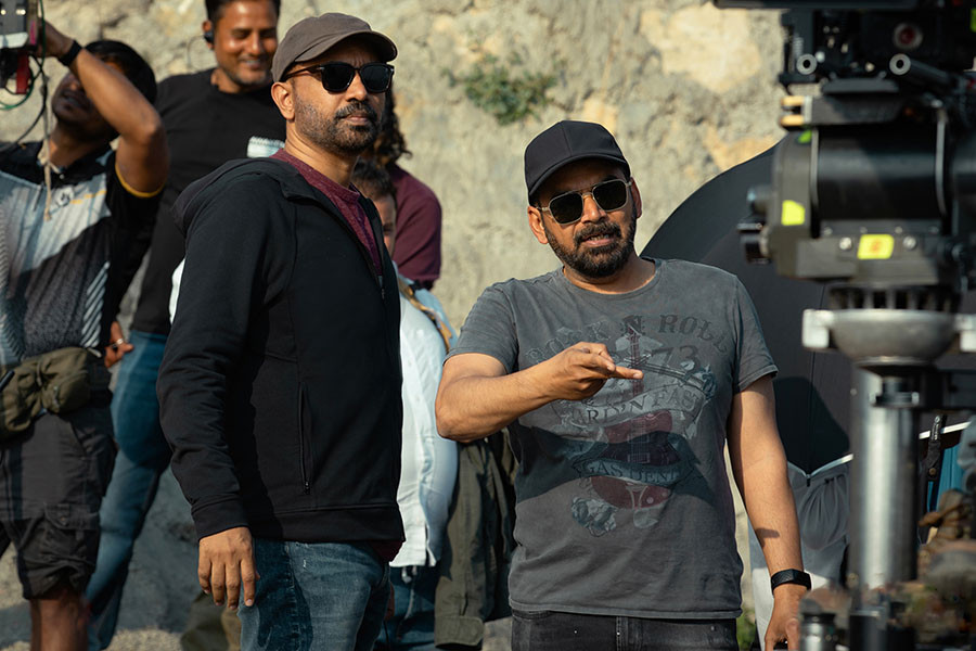 Raj Nidimoru and Krishna DK, writer-director-producer duo on the job. Image: Netflix