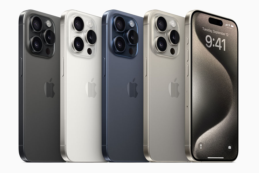 Apple iPhone 15 Pro color-lineup.