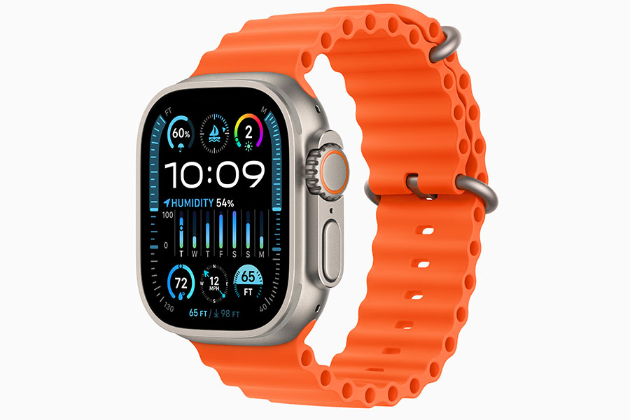 Apple Watch Ultra-2Ocean Band Orange. 