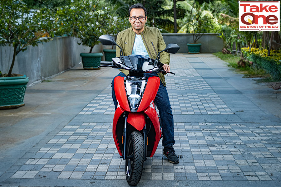 Tarun Mehta, Co-founder and CEO of Ather Energy Image: Nishant Ratnakar for Forbes India