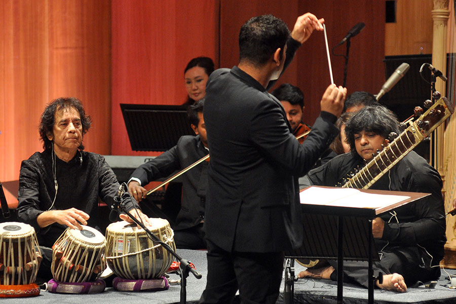 Sitarist Niladri Kumar says this concerto is a learning curve for him since it's a novelty to play a composition live with an orchestra. Image: Courtesy NCPA