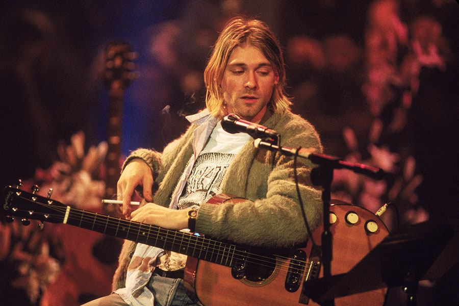  30 years on from his death, Kurt Cobain's style lives on as much as his music. <br>Image: Frank Micelotta/Getty Images