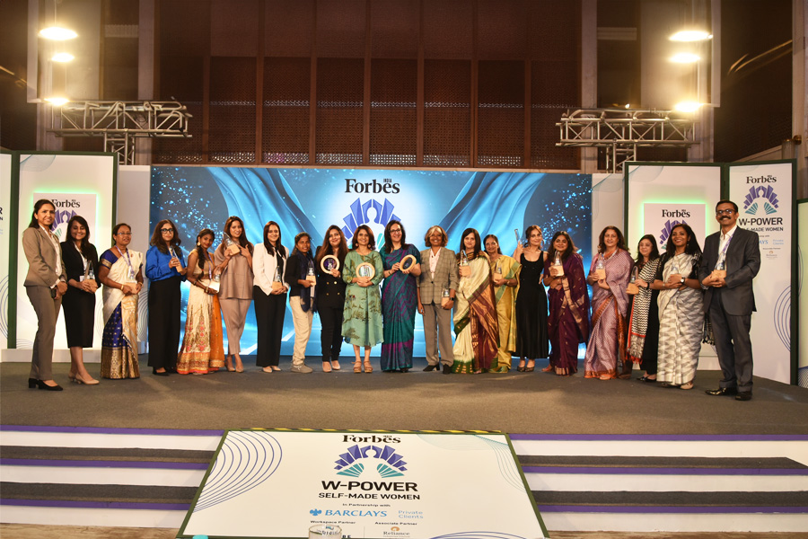 Winners at Forbes India W-Power 2024 Self-Made Women celebrations