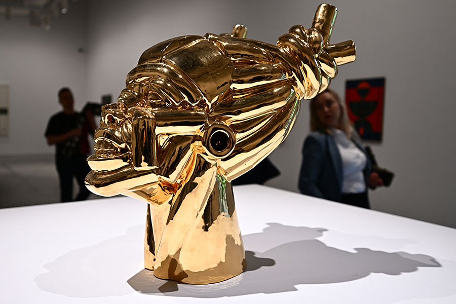 The Venice Biennale art show opened on Saturday 20 April in Venice.
Image: Gabriel Bouys / AFP©
