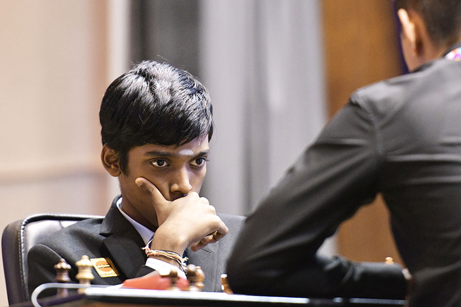 
A file photo of Indian chess player Rameshbabu Praggnanandhaa
Image: Dipayan Bose/SOPA/LightRocket via Getty Images