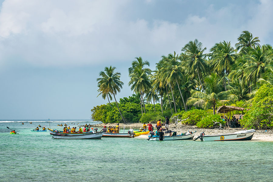 	Projects to elevate port connectivity, tourism infrastructure and amenities will be undertaken on India’s islands, including Lakshadweep, as per the budget. Image: Shutterstock