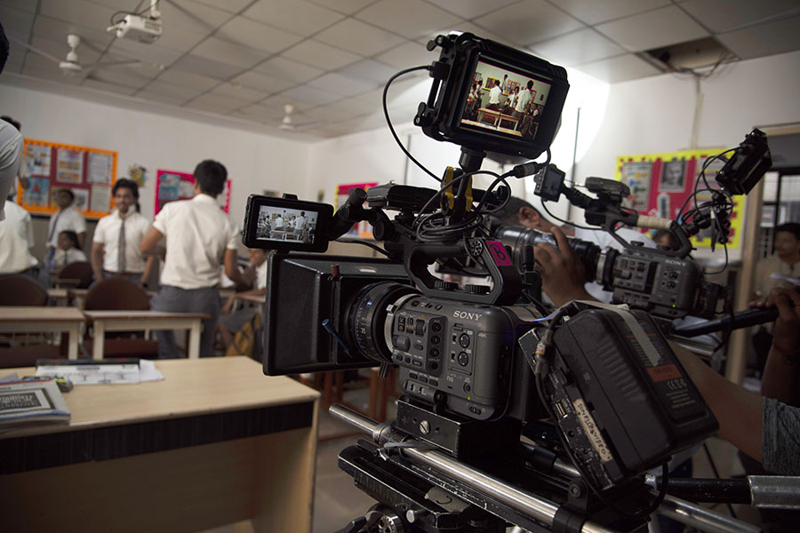 New web series being shot on location in Mumbai at the set of School Friends, produced by Rusk Media. Image: Hemal Patel for Forbes India