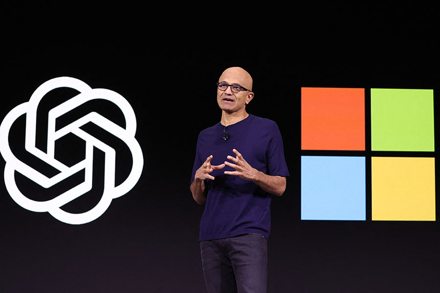 Satya Nadella, Chairman and CEO, Microsoft. Image: Justin Sullivan/ Getty Images