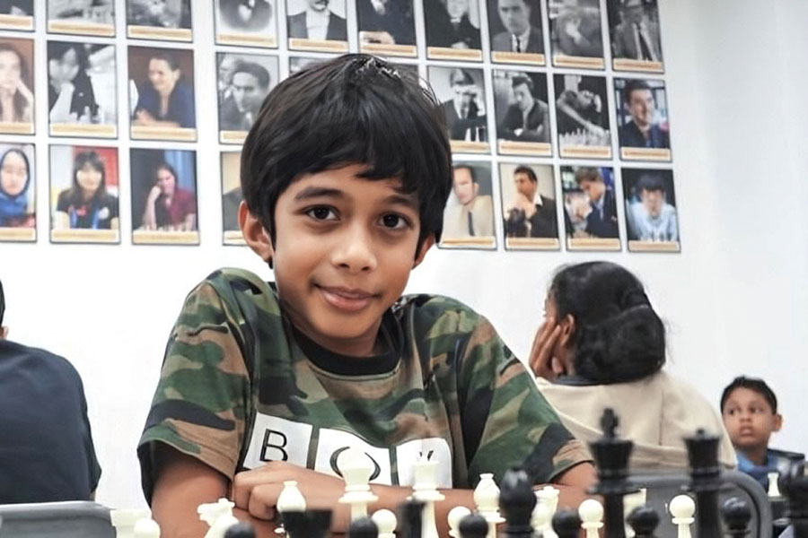 Ashwath Kaushik became the youngest-ever chess player to defeat a Grandmaster in an established game.
Image: Singapore Chess Federation/Family Album