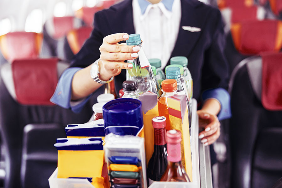 72 percent of Indian fliers say that airlines sold bottles of water with a published MRP higher than the MRP available in the market/ stores. Image: Shutterstock